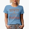 thumbnail image 1 of Howdy Pumpkin, Texas State or Texan Autumn or Fall Merch Gift, Baby Blue T-Shirt, Small, 1 of 5