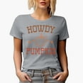 thumbnail image 1 of Howdy Pumpkin, Texas State or Texan Autumn or Fall Merch Gift, Heather Grey T-Shirt, Small, 1 of 5