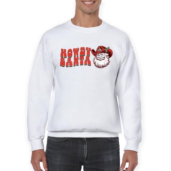 Howdy Santa Cowboy Christmas Men's Sweatshirt