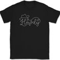 thumbnail image 1 of Howdy T-Shirt Funny Cowboy Cowgirl Boots Country Music Graphic Tee - Black, 5XL, 1 of 1