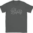 thumbnail image 1 of Howdy T-Shirt Funny Cowboy Cowgirl Boots Country Music Graphic Tee - Charcoal, XL, 1 of 1