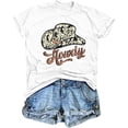 thumbnail image 1 of Howdy T-Shirt Women Cowgirl Shirt Vintage Rodeo Western Shirt Country Music Graphic Shirt Summer Short Sleeve Tee Tops, 1 of 3