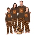 thumbnail image 1 of Howdy Turkey Family Pajamas Matching Thanksgiving, Retro Turkey Family And Dog PJs, Plus Sizes, 1 of 7