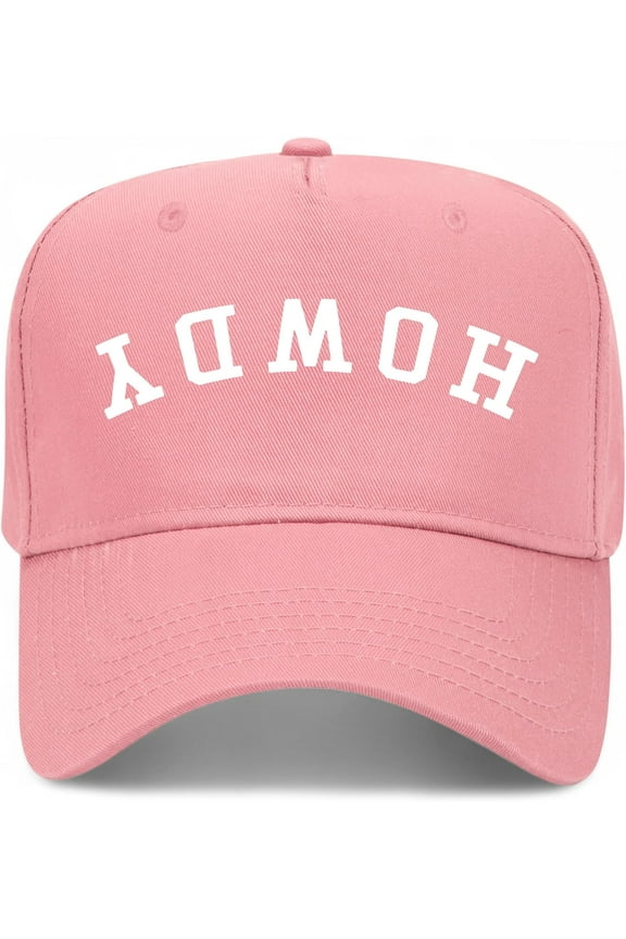 Howdy Upside Down Vintage Trucker Hat Premium Snapback Baseball Hat for Men & Women