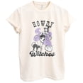 thumbnail image 1 of Howdy Witches T-Shirts for Women Men, Halloween Fun Graphic Tee Short Sleeve Tops - Vintage Ivory, 1 of 5