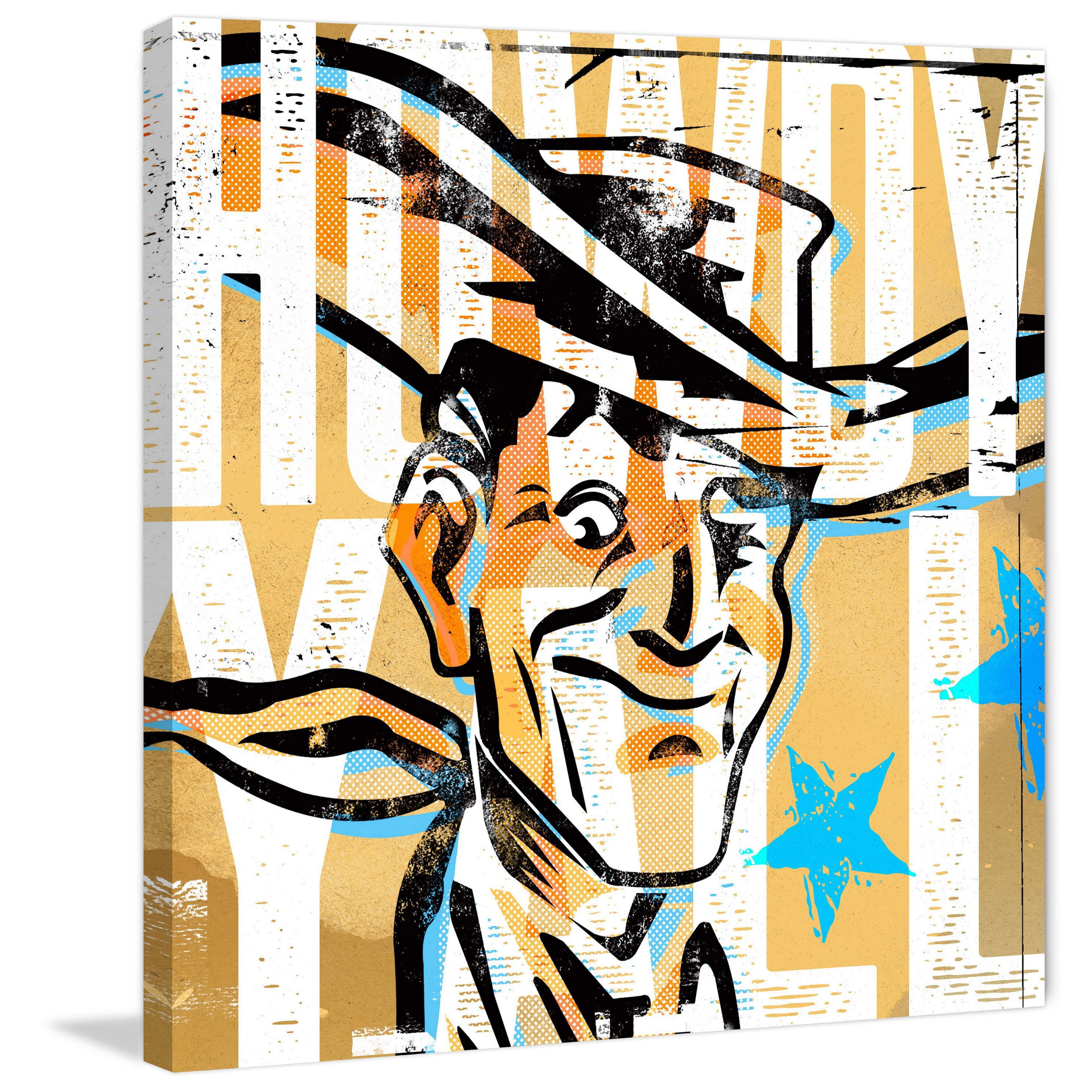 "Howdy Yall Vic" Painting Print on Wrapped Canvas