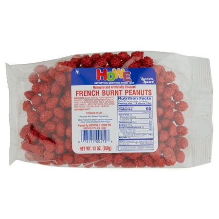 Howe French Burnt Peanuts, Edible Nuts 13 oz Bag