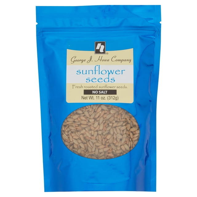 Howe No Salt Sunflower Seeds Edible Seeds, 11 oz, Bag