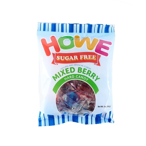 Howe Sugar Free Mixed Berries Hard Candy, 5 oz, Bag