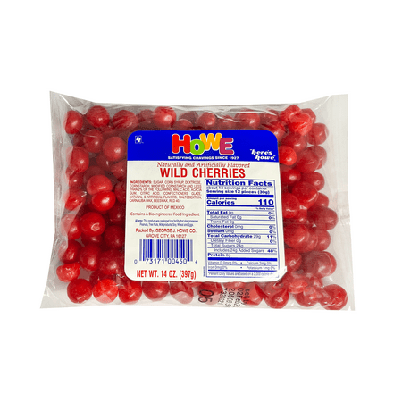 Howe Wild Cherries Chewy Candy, 16 oz, Bag
