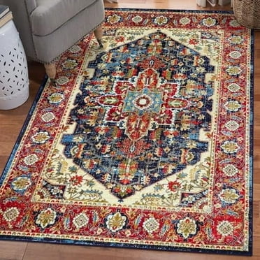 Howell Collection Oriental 8x10 Navy Area Rug 2525