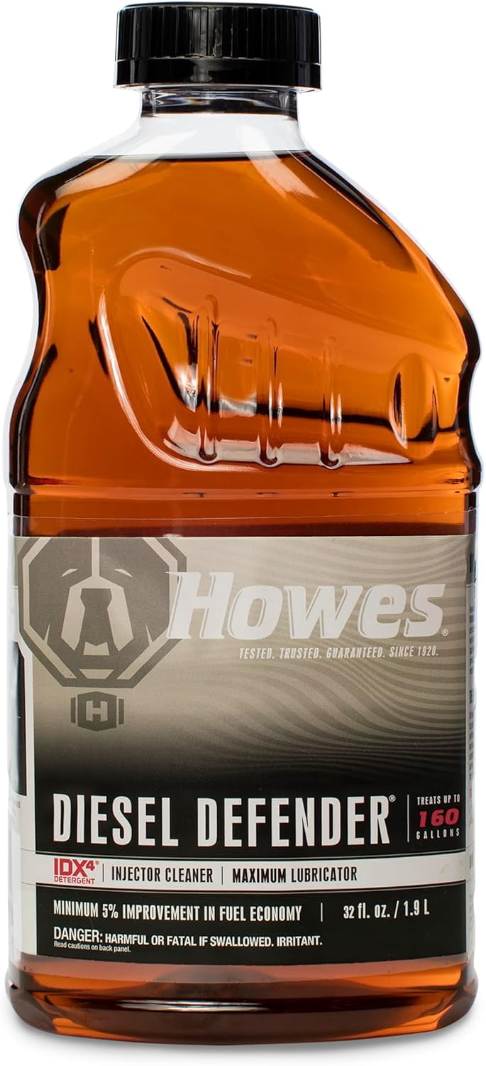 Howes Diesel Defender - Diesel Fuel Lubricator & Injector Cleaner with Advanced IDX4 Detergent - 32 oz Bottle (Single Bottle)