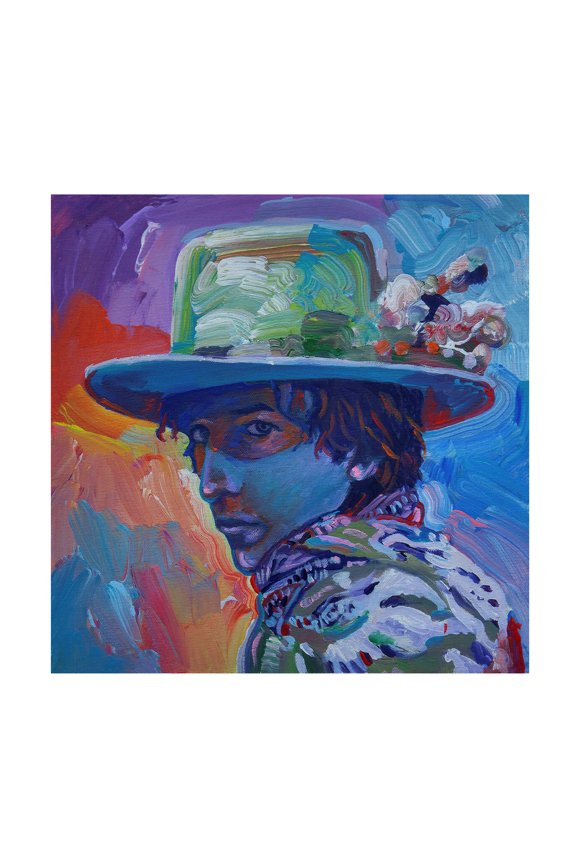 Howie Green Bob Dylan S Canvas Wall Art - 14x14