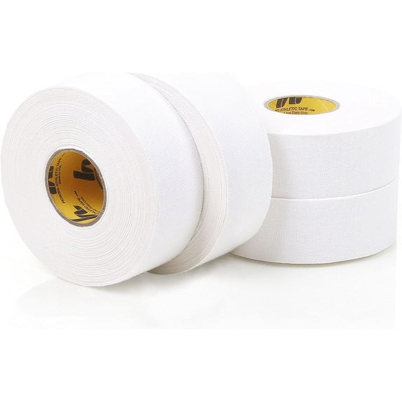Howies Athletic Tape - 1" x 15yd White Athletic Tape, Pro Grade Strength - Sports Tape for Athletes and Medical Trainers, Fingers, Ankles, Wrist, Boxing, Football, Gymnastics (4)