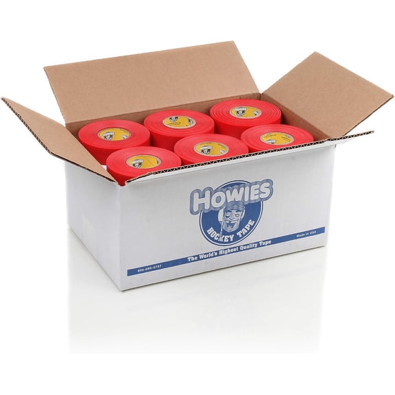 Howies Colored Shin Pad Hockey Tape 12 Pack | 1" Sock & Shin Pad Tape for Hockey, Soccer, Lax, Sports | Multiple Colors | Strong Grip, Durable, Long-Lasting | Made in USA