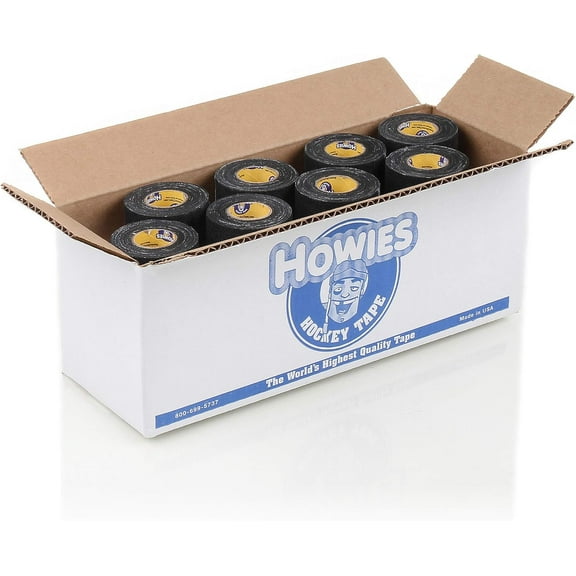 Howies Hockey Tape - Black Pro Grip Hockey Tape (12 Pack)