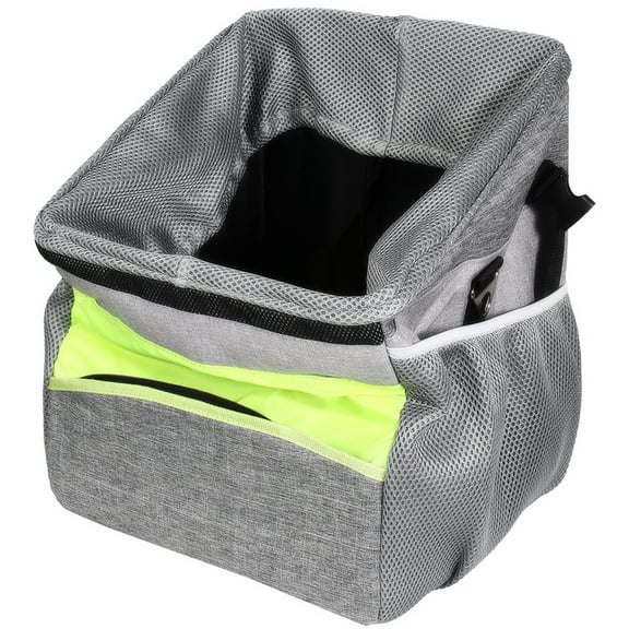 Howish Bike Pet Basket Dogs Carrier Bike Basket Handlebar Front Basket Grey(12.2"X11.02"X14.57")