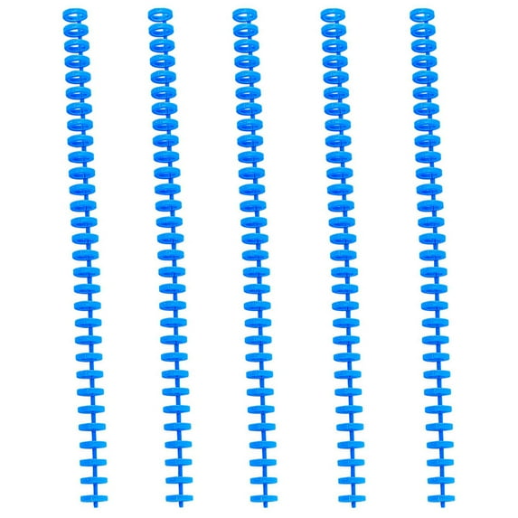 Howish Binding Coils 5Pcs Colorful Wire Binding Spines for Office & School Papers(11.02"X0.59"X0.59")