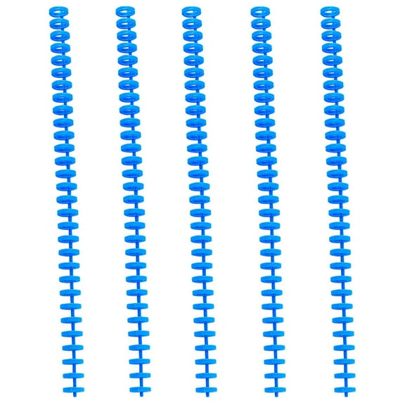 Howish Binding Coils 5Pcs Colorful Wire Binding Spines for Office & School Papers(11.02"X0.59"X0.59")