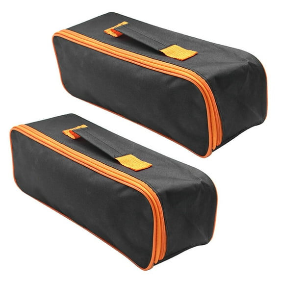 Howish Car Organizer 2PCS Vacuum Cleaner Storage Bag Car Kit Tool Storage Case Portable Organizer Car Accessories (Black)(14.57"X5.12"X4.33")
