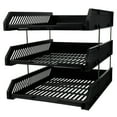thumbnail image 1 of Howish File Folder Black 3 Tier File Shelf Organizer Stackable Letter Tray Office Paper Holder Tray(13.07"X10.63"X10.04"), 1 of 8