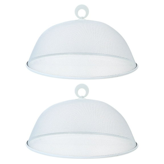 Howish Food Cover 2pcs Round Plate Tent Net Covers for Outdoor Picnic and Home Use(11.81"X11.81"X5.31")