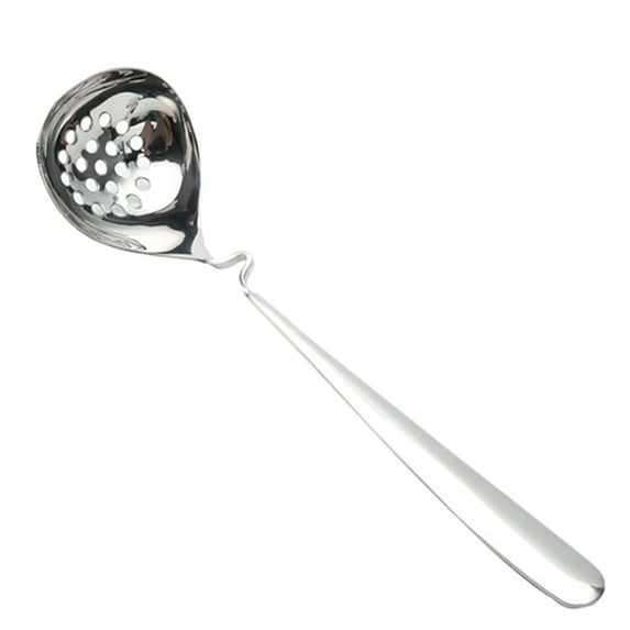 Howish Kitchen Scoop Stainless Steel Hot Pot Ladle with Slotted Spoon(8.27"X2.28"X1.18")