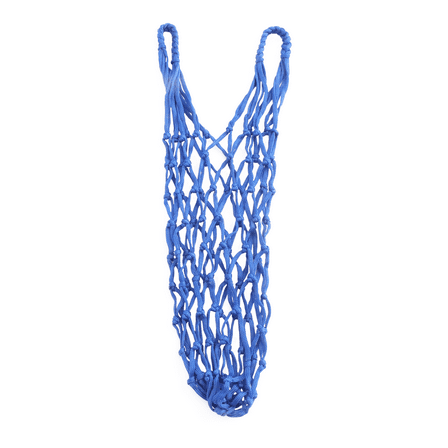 Howish Livestock Feeder Horse Feeder Bag - Nylon Rope Hanging Travel Feed Bag - Blue(21.26"X1.18"X1.18")