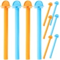 thumbnail image 1 of Howish Parrot Perch 10pcs Bird Perch Stand Plastic Parrot Cage Rod Paw Grinding Stick(6.3"X1.1"X1.1"), 1 of 8