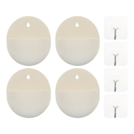 Howish Planting Container 4 Hanging Flower Buckets Wall Planter for Outdoor Plants(5.31"X4.72"X2.17")