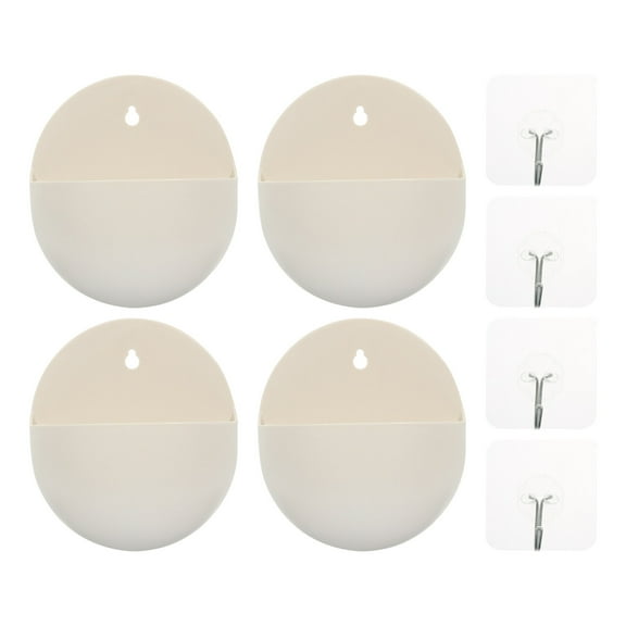 Howish Planting Container 4 Hanging Flower Buckets Wall Planter for Outdoor Plants(5.31"X4.72"X2.17")