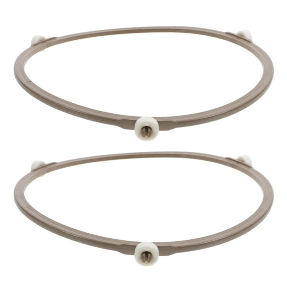 Howish Rotating Roller Support 2Pcs Microwave Tray Rings - Durable Rotating Stand for Oven(7.44"X7.44"X0.59")