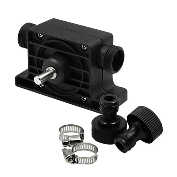 Howish Round Pump Electric Drill Pump with 2 Connectors - Water Transfer Pump(4.17"X2.52"X1.46")
