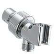 thumbnail image 1 of ELAYARD Silver Shower Head Tee Adapter Bathroom Mount Adjustable Bracket, 1 of 9