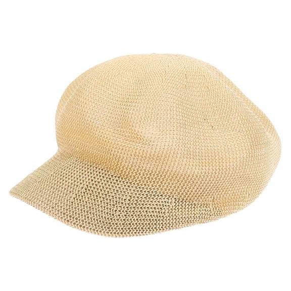 Howish Straw Hat Women's Straw Newsboy Cap Bakerboy Beret Visor Summer Hat(11.02"X8.27"X4.33")