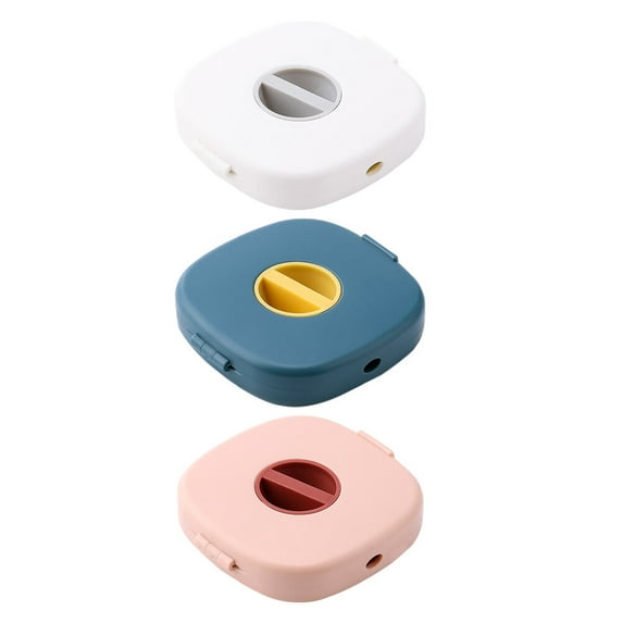 Howish USB Cable Box 3Pcs Cable Storage Box & Organizer - Retractable & Portable(2.83"X2.76"X0.59")
