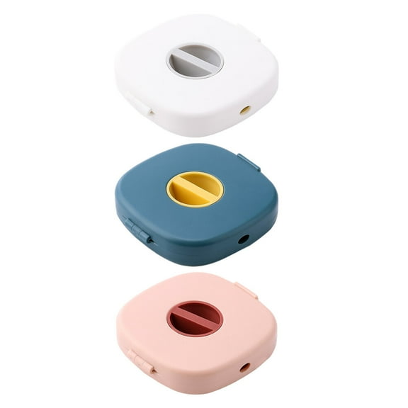 Howish USB Cable Box 3Pcs Cable Storage Box & Organizer - Retractable & Portable(2.83"X2.76"X0.59")