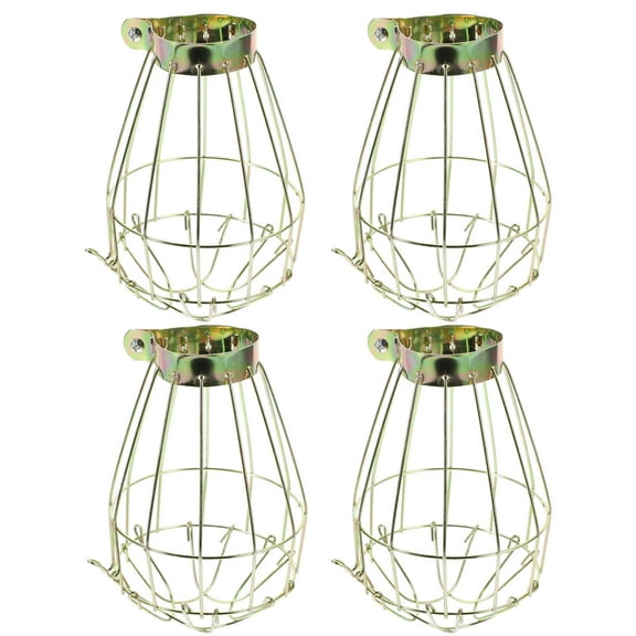 Howish Vintage Light Cage Metal Cage Lamp Shade Industrial Bulb Cage Pendant Light Cover,iron(5.51"X3.94"X3.94")