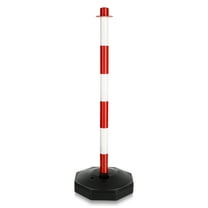 Howish Warning Colum Red Traffic Cone Barrier for Road Safety(35.43"X12.2"X12.2")