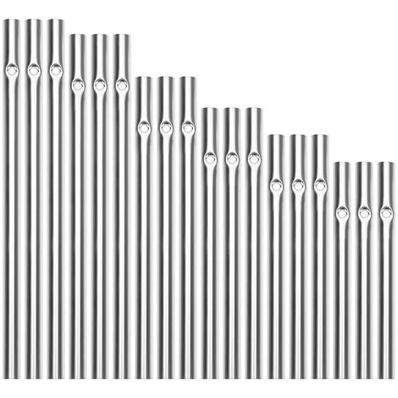 Howish Wind Chime Tubes 18pcs Aluminum Wind Chime Tubes for DIY Crafts(4.72"X0.24"X0.24")