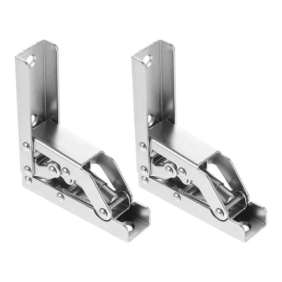 Howish cabinet hinges 90 Degree Folding Shelf Hinge for Furniture (2pcs)(3.15"X2.64"X0.79")