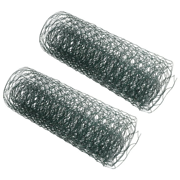 floral wire net 2 Rolls Green Floral Chicken Wire Mesh for Gardening and Floral Arrangements(94.49"X11.81"X0.08")