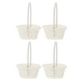 thumbnail image 1 of White Plastic Flower Girl Basket for Weddings and Home Decor with Exquisite Design and Versatile Use, 1 of 8