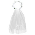 thumbnail image 1 of WRISTBIQUE Bride Flower Wreath Headband Gauze Plastic 1Pcs 7.9x7.9x16.5in, 1 of 9