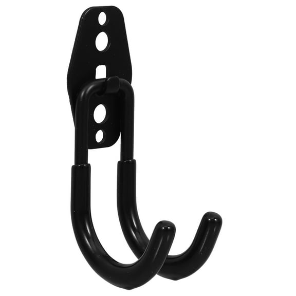 Howish iron hook 1PC Garden Hose Hanger Wall Mount Water Hose Holder - Black(4.72"X2.56"X1.38")