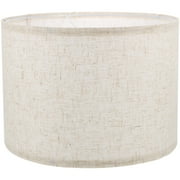 Howish lamp shade Drum Fabric Lampshade for Table/Floor/Bedside Lamp,linen, iron alloy(11.02"X11.02"X8.66")