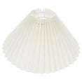 thumbnail image 1 of Minkissy Vintage Style Pleated Lampshade for Chandelier or Bedside Table, 9.84" x 9.84" x 6.3" - Design, 1 of 8