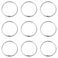 thumbnail image 1 of Howish modern rods rings Shower Curtain Hooks 12 Pcs Metal Rings for Bathroom Accessories(2.17"X2.17"X0.12"), 1 of 9