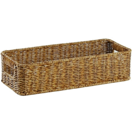 Howish organizer Imitation Rattan Napkin Holder for Bathroom & Kitchen(13.98"X6.1"X3.54")