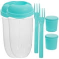 thumbnail image 1 of WRISTBIQUE Salad Storage Container Health Enthusiasts 2Pcs 1000Ml, 1 of 8